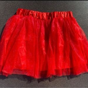 Red Tulle Skirt